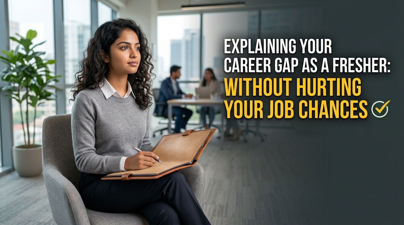 How to Explain a Career Gap as a Fresher Without Hurting Your Job Chances