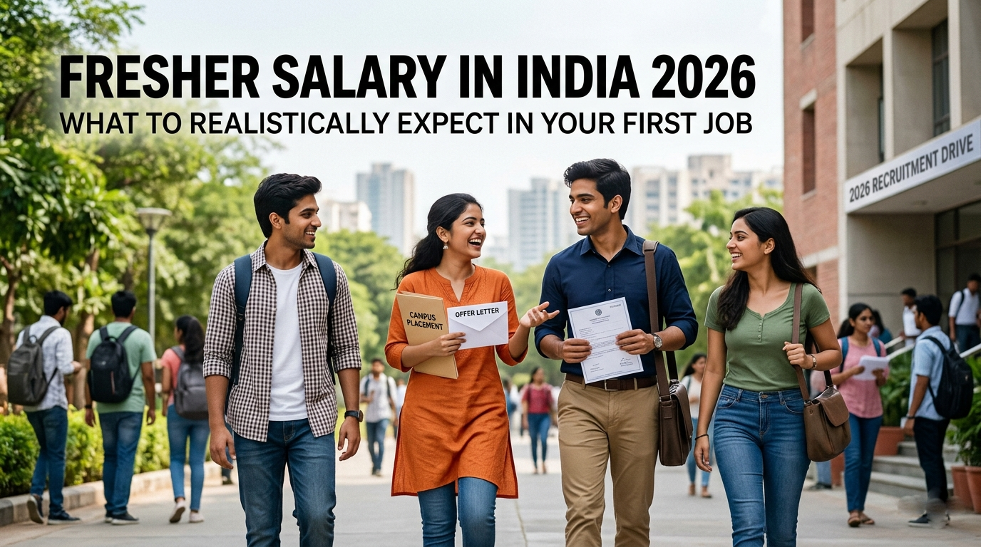 Fresher Salary in India 2026: What to Realistically Expect in Your First Job