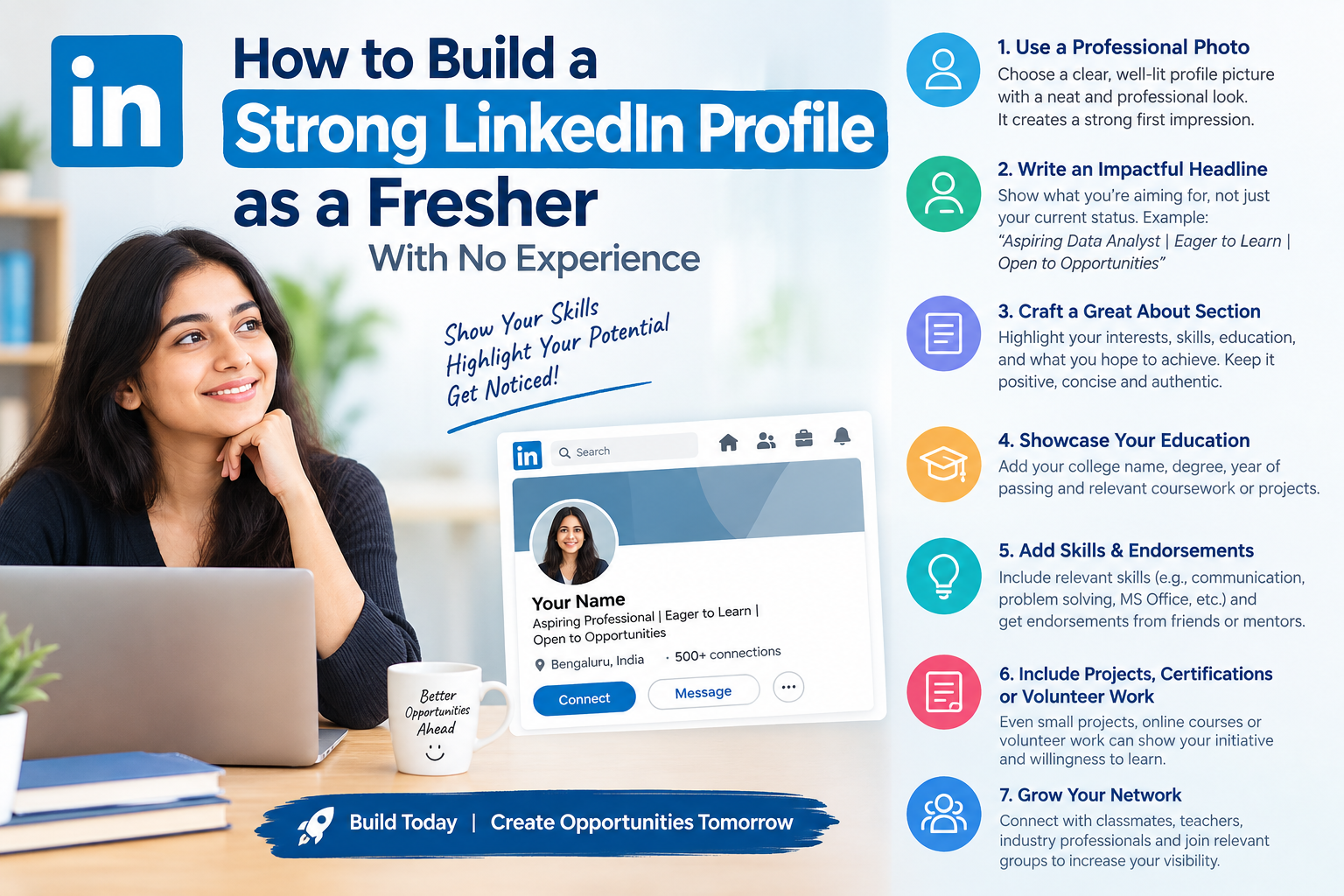 How to Build a Strong LinkedIn Profile as a Fresher With No Experience